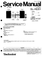 Technics - SLHD-51 - Service manual 